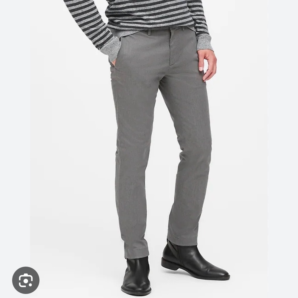 Banana Republic Rapid Movement Chino - Fulton Skinny Fit - Marble Grey - 32 x 32